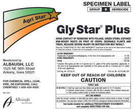 Gly Star Plus Herbicide (2.5 Gallons)- by Albaugh, Glyphosate Concentrate (41%) Herbicide with Surfactant