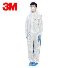 3M 4535 Chemical Coveralls Hooded Protective Elastic Waist Clothing Against Dry Particles/Chemical Splash