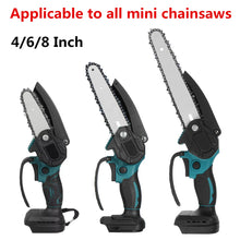 Electric Chainsaw 4 6 8 Inch Chain Guide Bar Set Cordless Saw 1/4''P Mini Saw Wood Cutter Replacement Spare Tools Accessories