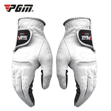 PGM Authentic Men's Golf Gloves Breathable Leather Sheepskin Left Right Hand Anti-skid Beginner Practice Accessories ST001