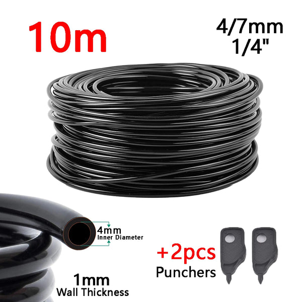 Greenhouse Garden 5-30M Automatic Drip Watering Irrigation Kit System 1/4'' 4/7mm