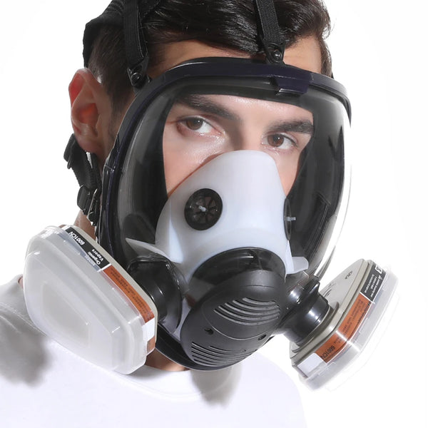 Chemical Full Gas Mask 6800 7 in 1 gas mask Dust Respirator Paint Insecticide Spray Silicone Full Face Filter Welding