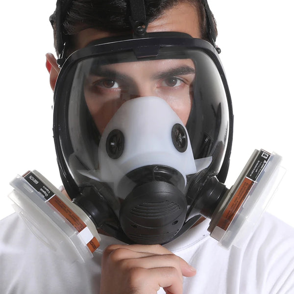 Chemical Full Gas Mask 6800 7 in 1 gas mask Dust Respirator Paint Insecticide Spray Silicone Full Face Filter Welding