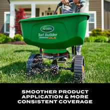 Turf Builder EdgeGuard DLX Broadcast Spreader for Seed, Fertilizer, Salt,Melt, Holds up to 15,000 sq.ft. Product