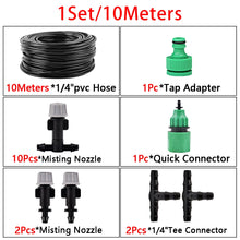 Greenhouse Garden 5-30M Automatic Drip Watering Irrigation Kit System 1/4'' 4/7mm